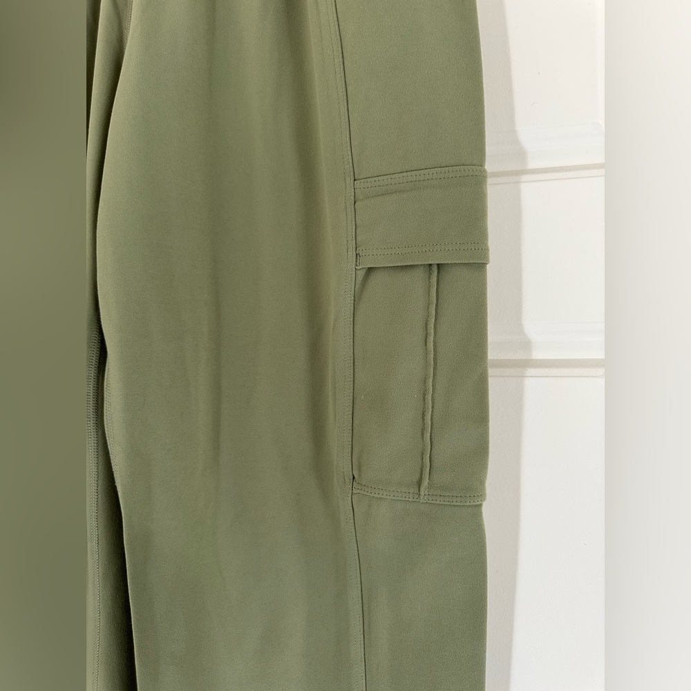 Athleta Light Olive Green Cargo Joggers - Picture 3 of 6